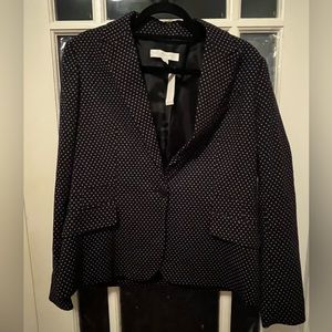 NWT New York & Company polka dot black blazer Size 12